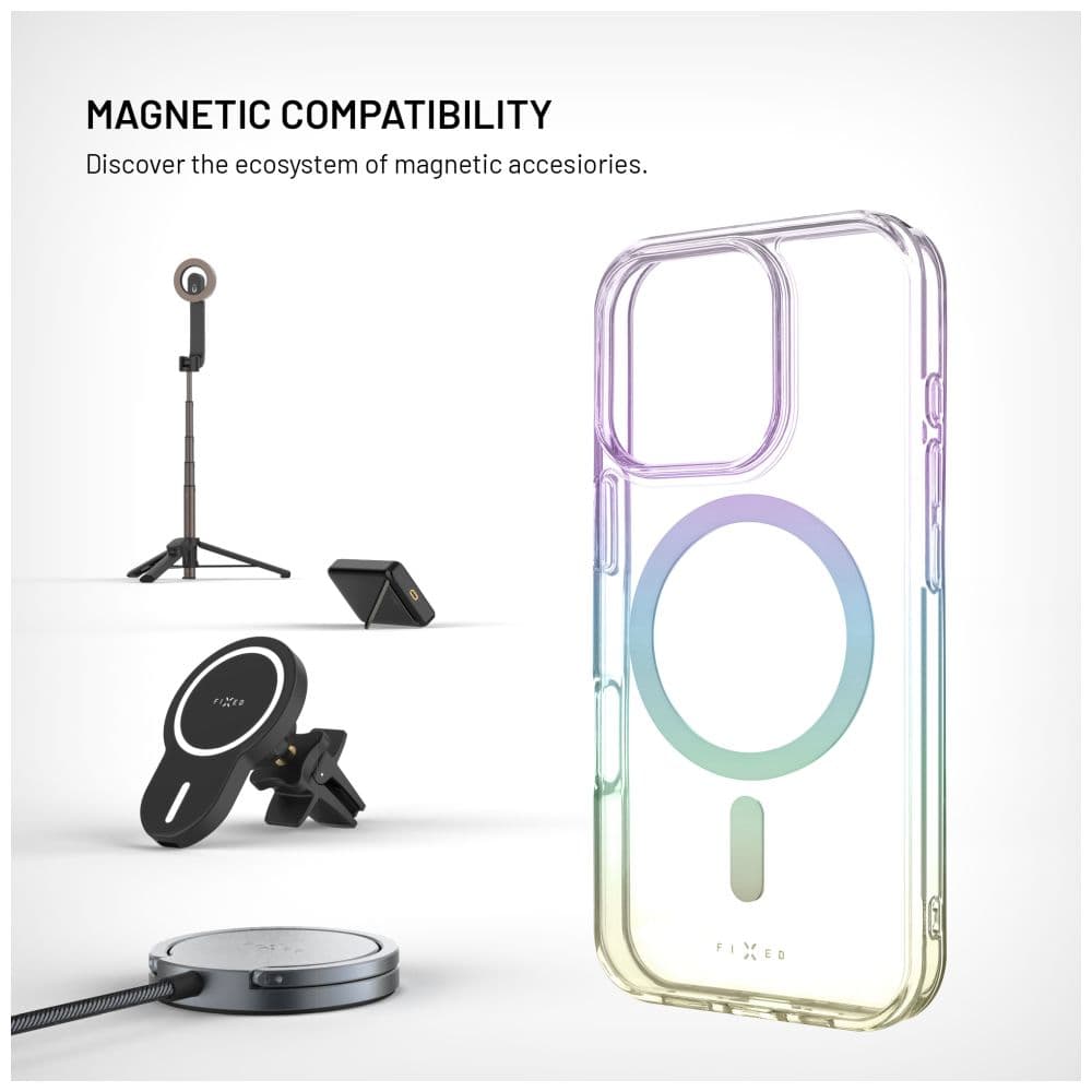 Zadní kryt FIXED MagRainbow s podporou MagSafe pro Apple iPhone 17 Pro, duhový - náhled 3