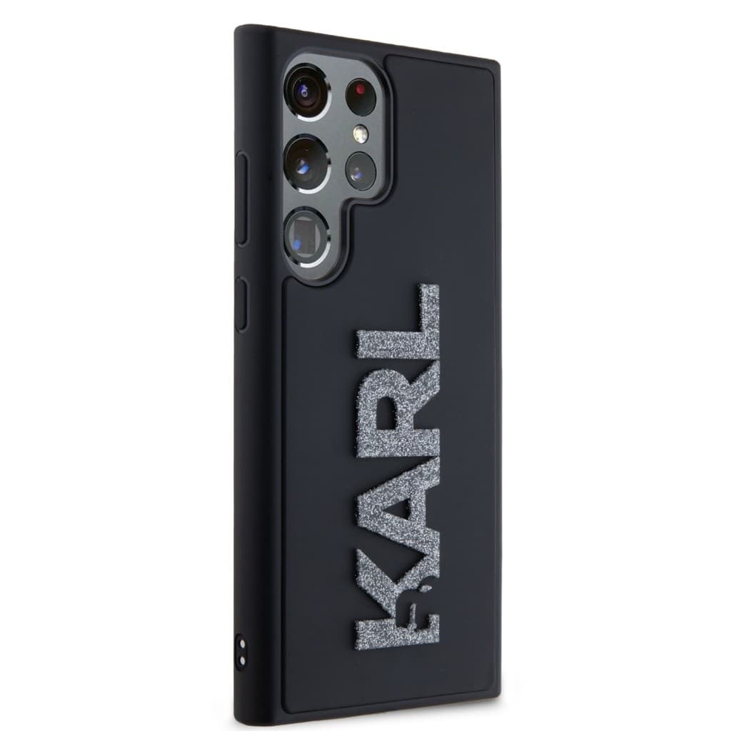Zadní kryt Karl Lagerfeld 3D Rubber Glitter Logo pro Samsung Galaxy S24 Ultra Black - náhled 3