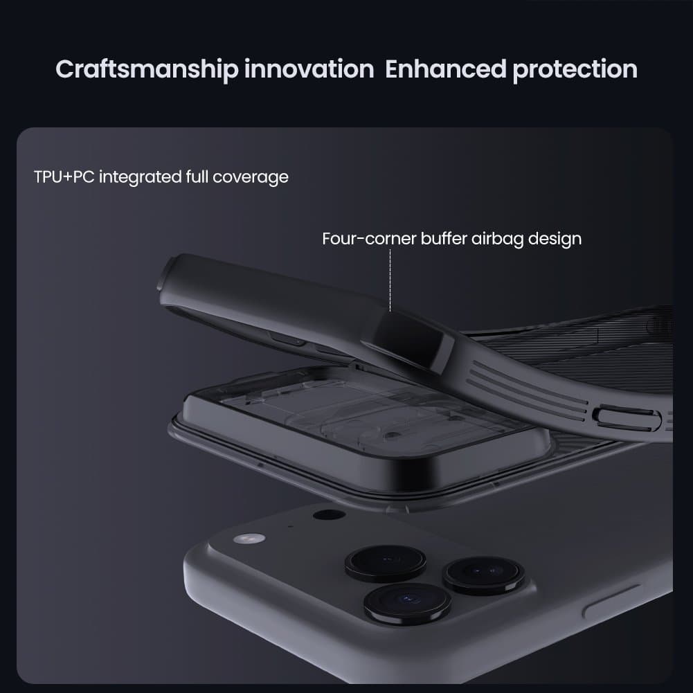 Zadní kryt Nillkin CamShield PRO pro Apple iPhone 17 Pro Max Transparent Black - náhled 3