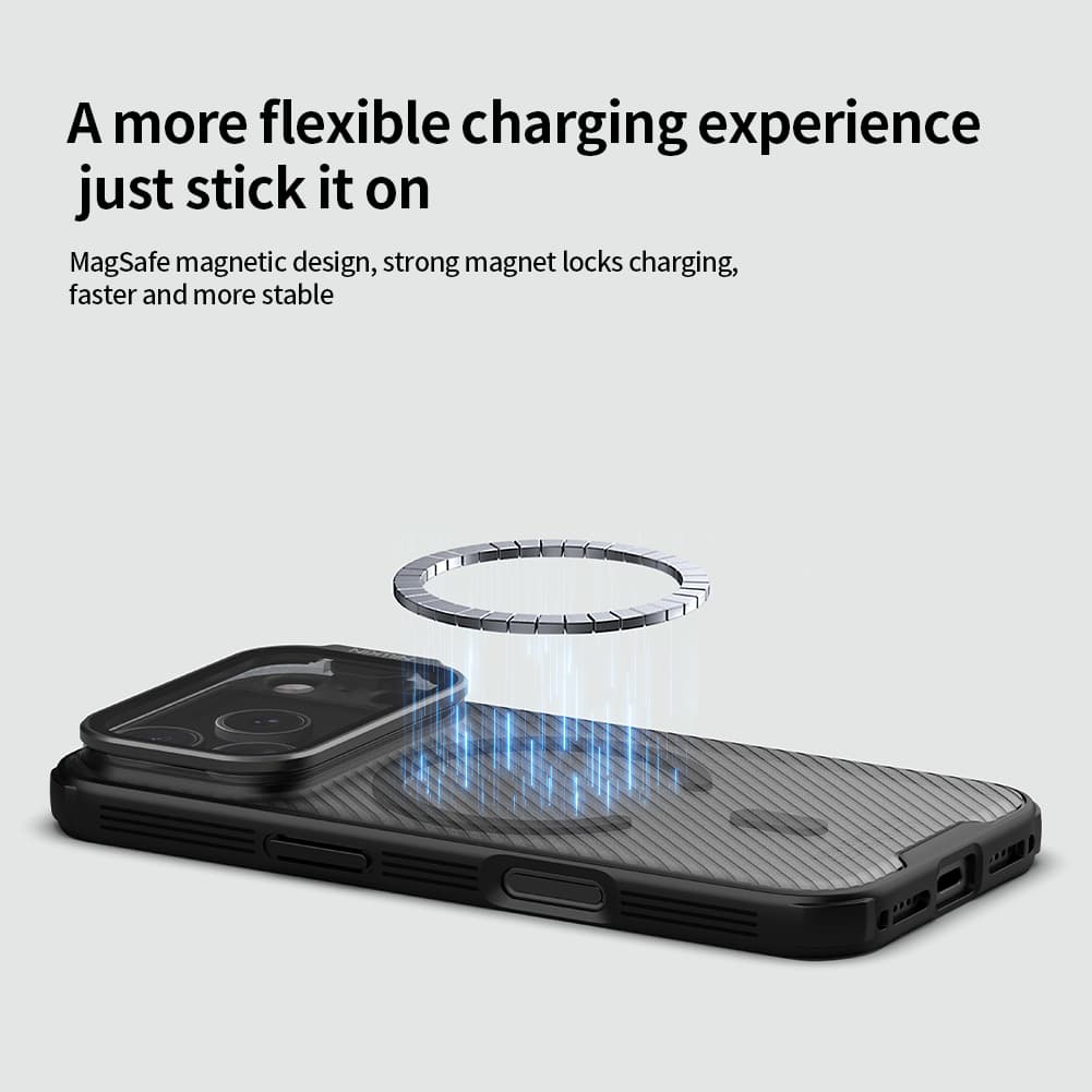 Zadní kryt Nillkin CamShield Prop Magnetic pro Apple iPhone 17 Pro Transparent Black - náhled 3
