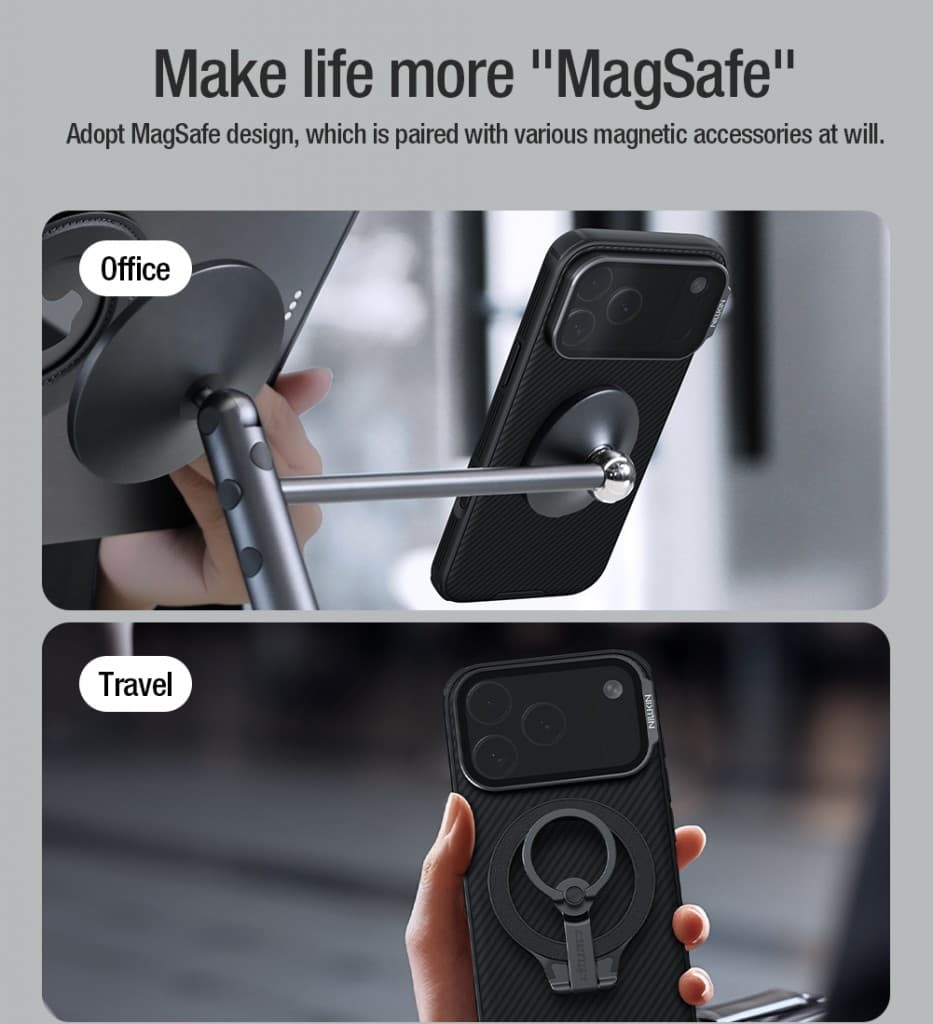 Zadní kryt Nillkin CamShield Prop Magnetic pro Apple iPhone 17 Pro Max Black - náhled 3