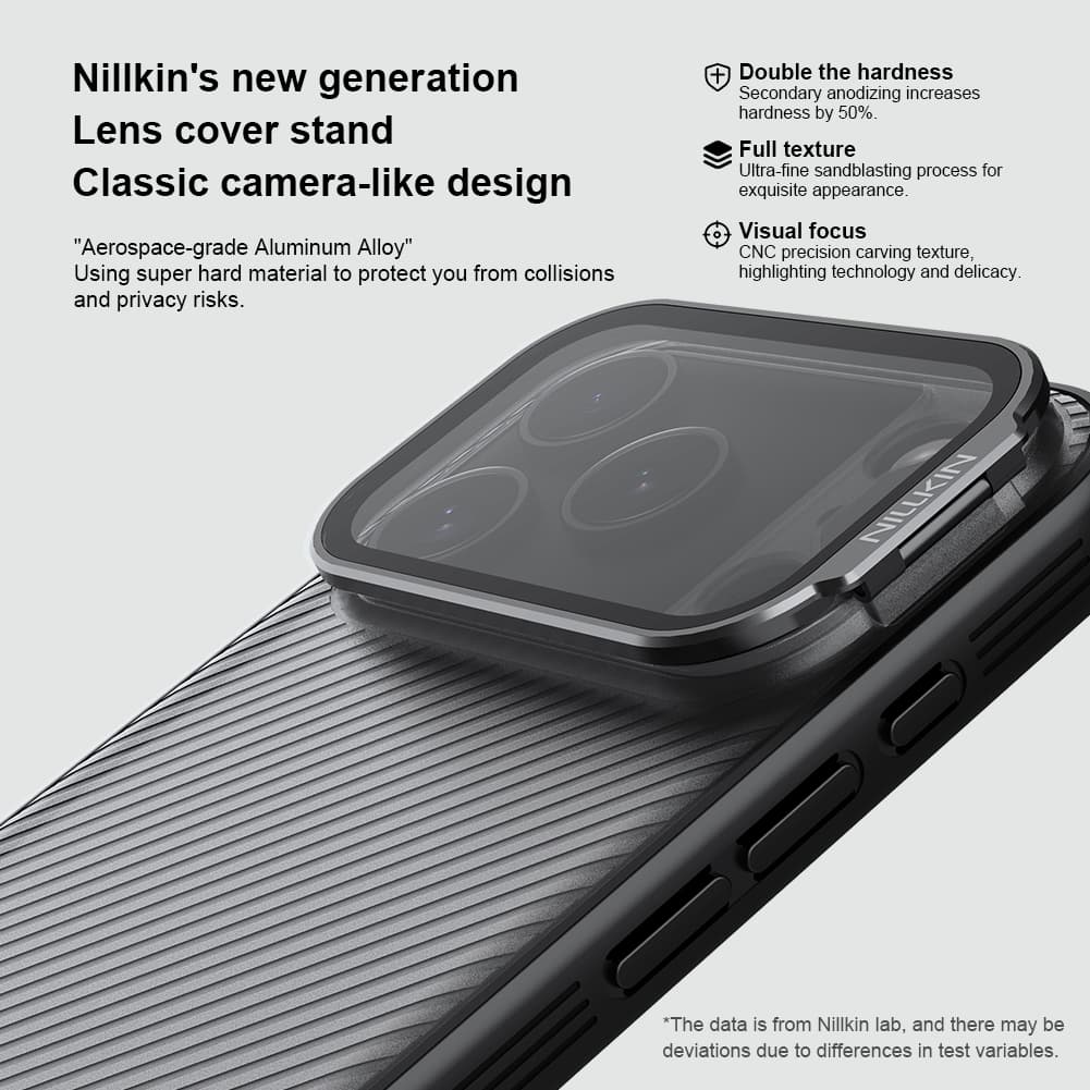 Zadní kryt Nillkin CamShield Prop pro Apple iPhone 17 Pro Transparent Black - náhled 3