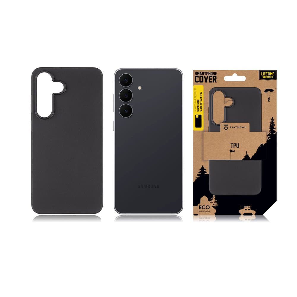 Zadní kryt Tactical TPU pro Samsung Galaxy S25 FE Black - náhled 3