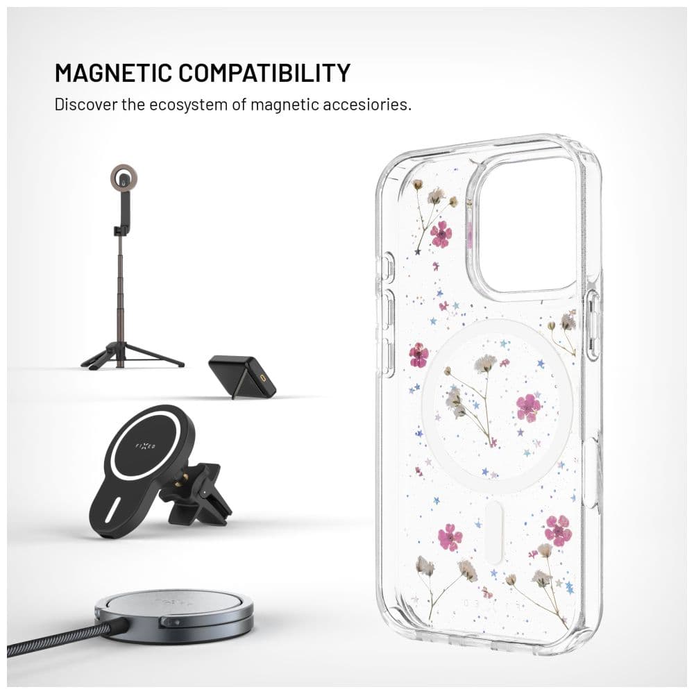 Zadní kryt FIXED MagBloom s podporou MagSafe pro Apple iPhone 16, Blush Plum - náhled 3