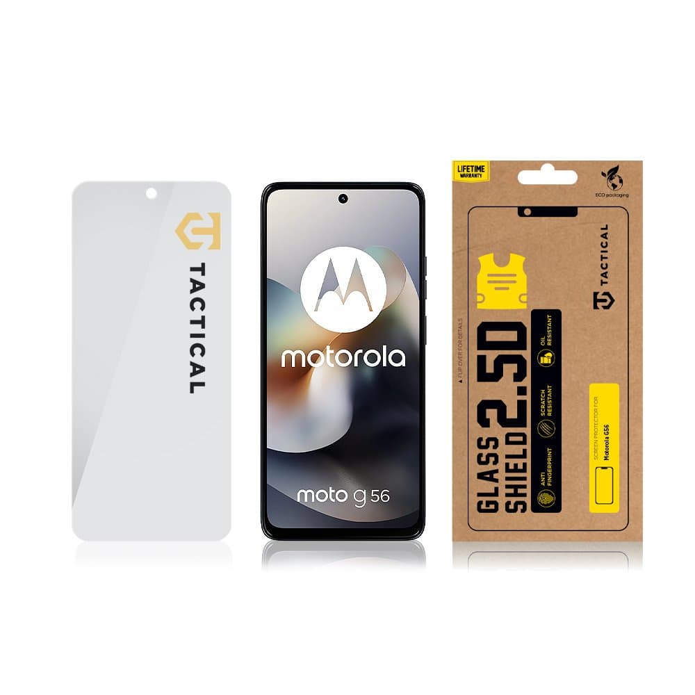 Tvrzené sklo Tactical Glass Shield 2.5D pro Motorola G56 Clear - náhled 3
