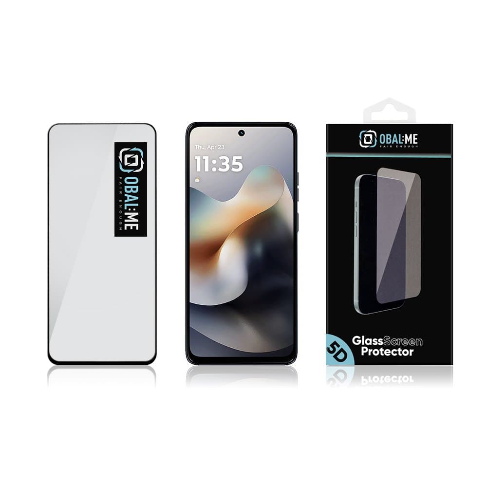 Tvrzené sklo OBAL:ME 5D pro Motorola G56 Black - náhled 3