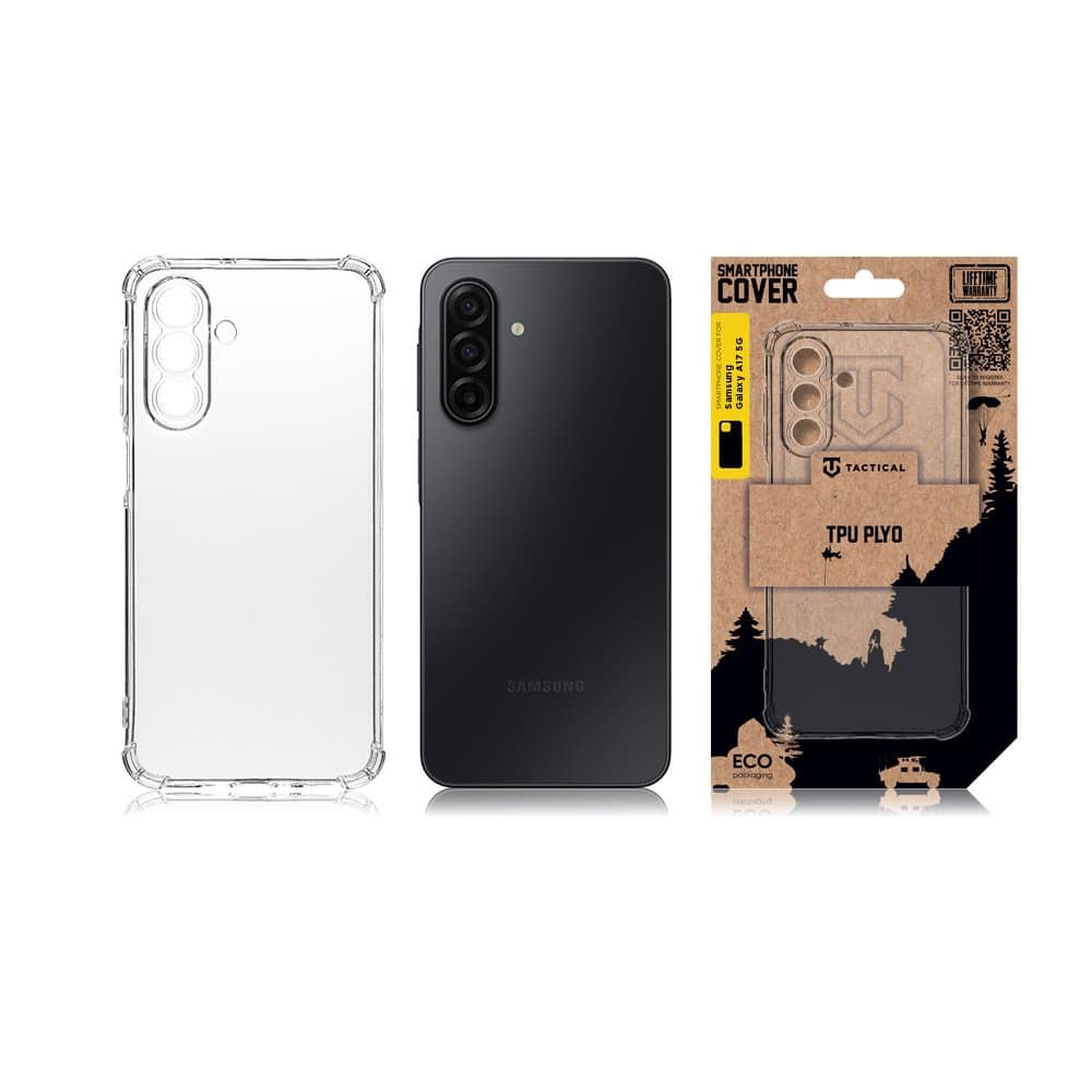 Zadní kryt Tactical TPU Plyo pro Samsung Galaxy A17 5G Transparent - náhled 3