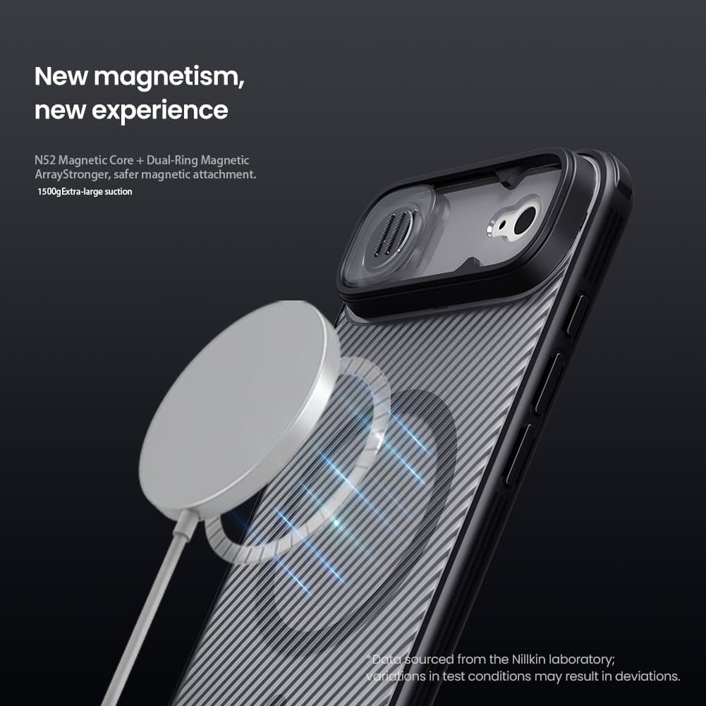 Zadní kryt Nillkin CamShield PRO Magnetic pro Apple iPhone Air Transparent Black - náhled 3