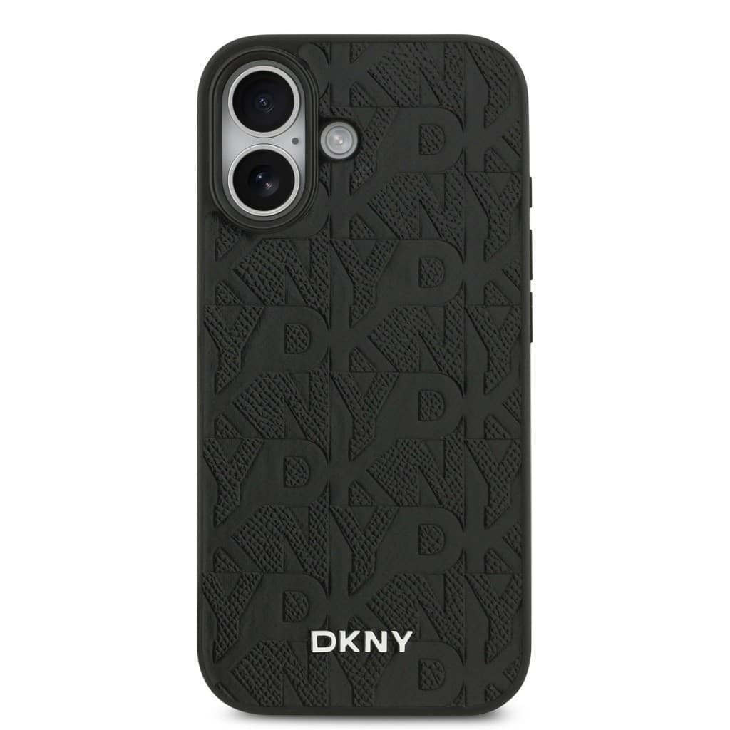 Zadní kryt DKNY PU Leather Grid Pattern Magsafe pro iPhone 17 Black - náhled 3