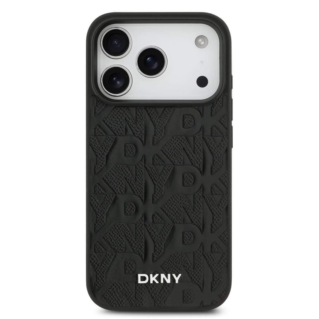 Zadní kryt DKNY PU Leather Grid Pattern Magsafe pro iPhone 17 Pro Black - náhled 3