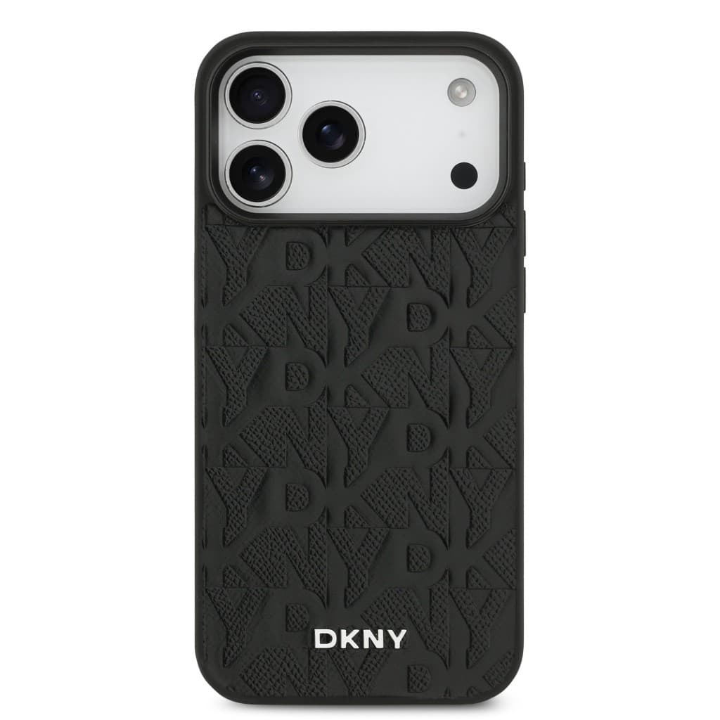 Zadní kryt DKNY PU Leather Grid Pattern Magsafe pro iPhone 17 Pro Max Black - náhled 3