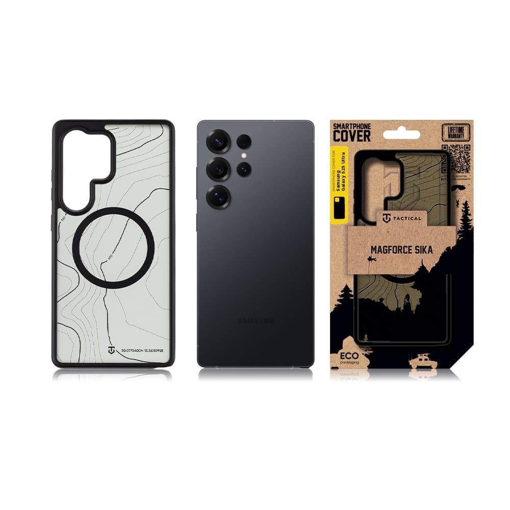 Zadní kryt Tactical MagForce Hyperstealth Sika pro Samsung Galaxy S25 Ultra Asphalt - náhled 3