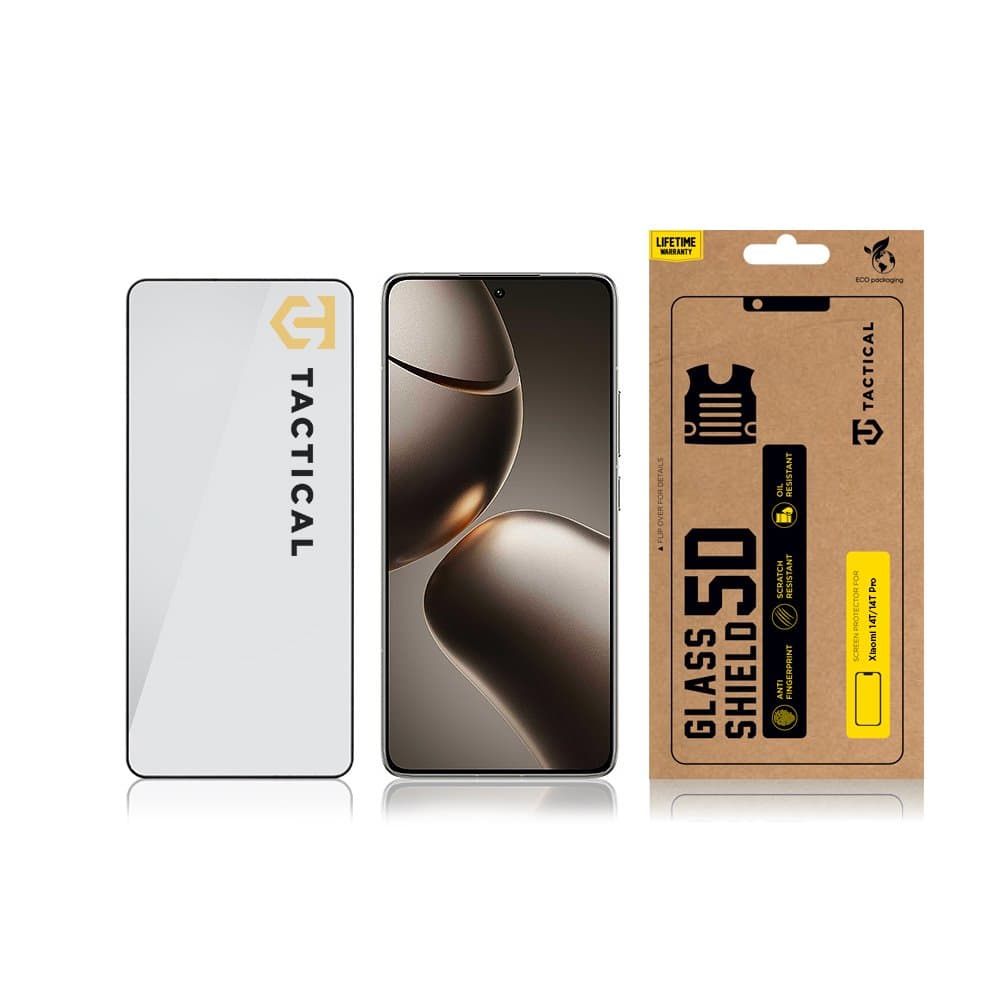 Tvrzené sklo Tactical Glass Shield 5D pro Xiaomi 14T-14T Pro Black - náhled 3