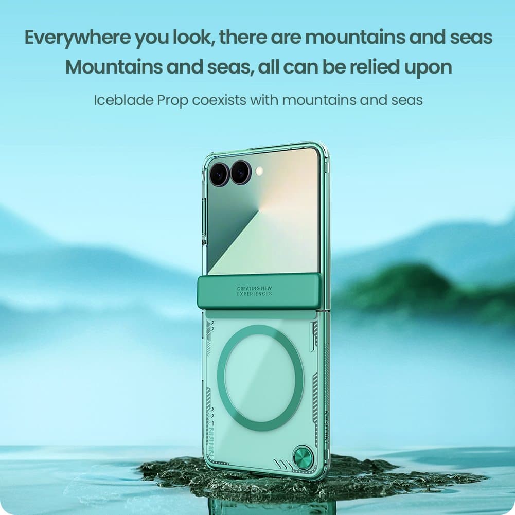 Zadní kryt Nillkin Iceblade Magnetic pro Samsung Galaxy Z Flip 7 Green - náhled 3