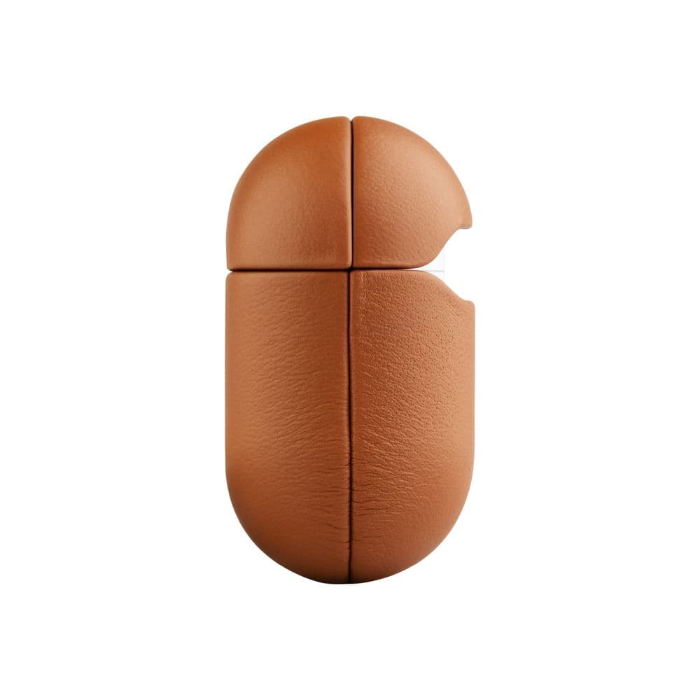 Kožené pouzdro FIXED PodsLeather pro Apple AirPods 4, hnědé - náhled 3