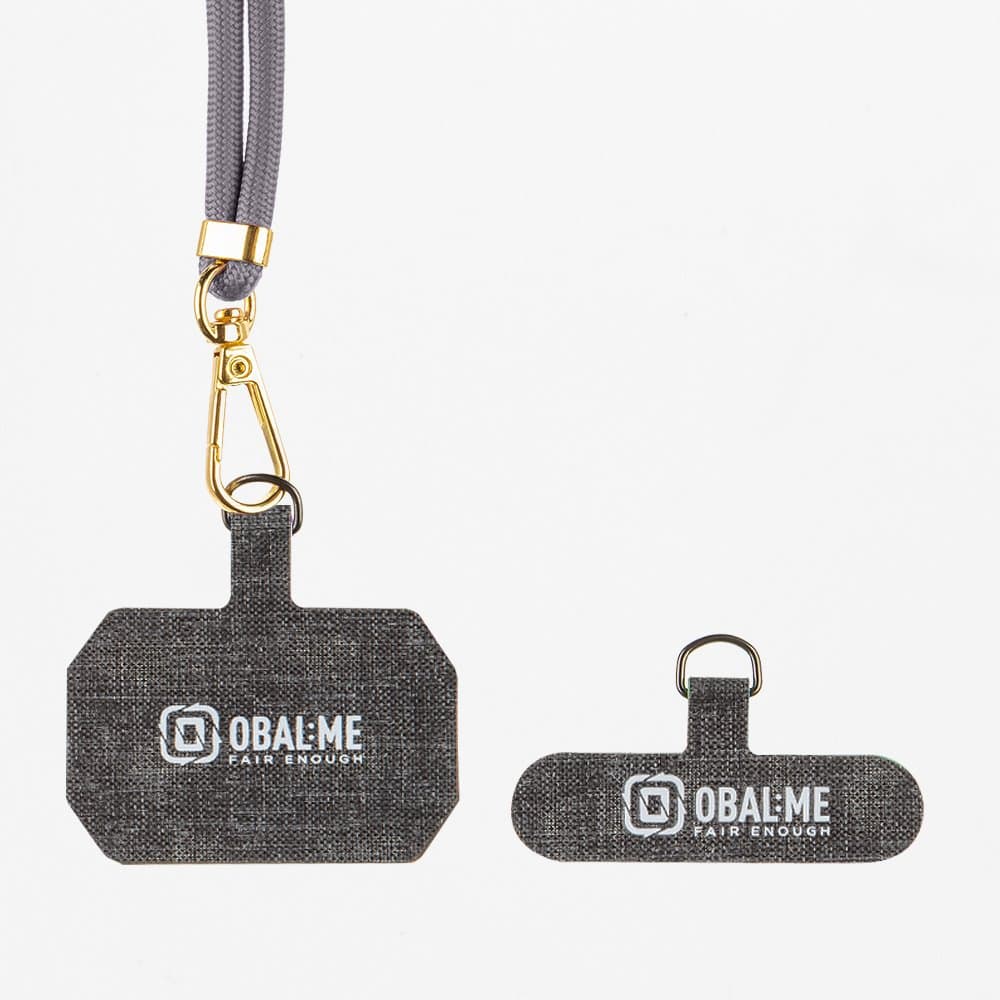 Popruh OBAL:ME NeckTag Allure na Telefon Dark grey - náhled 3