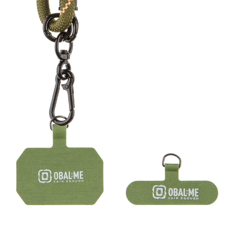 Popruh OBAL:ME NeckTag na Telefon Army Green - náhled 3