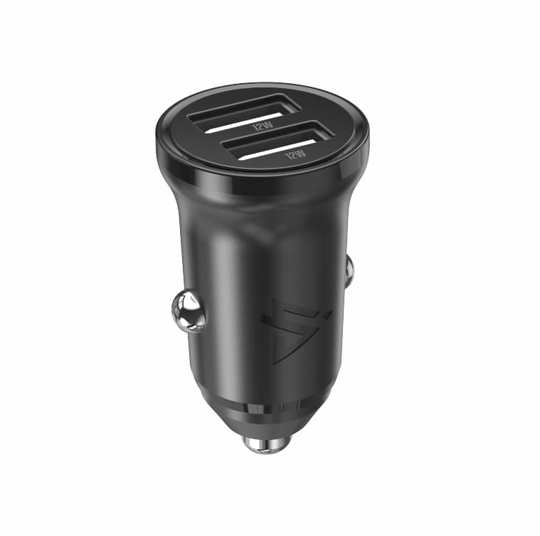 Adaptér do auta iPeax cl-02, 4,8A, 2x USB-A černý - náhled 3