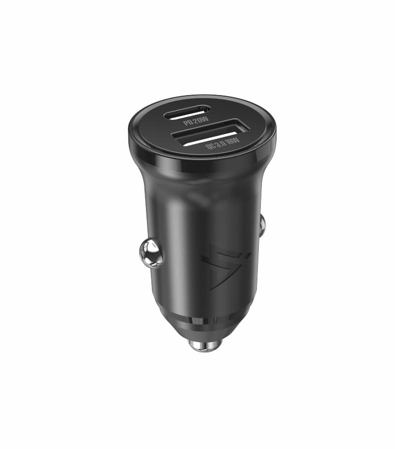 Adaptér do auta iPeax cl-04, PD, 30W, USB-C + USB-A černý - náhled 3