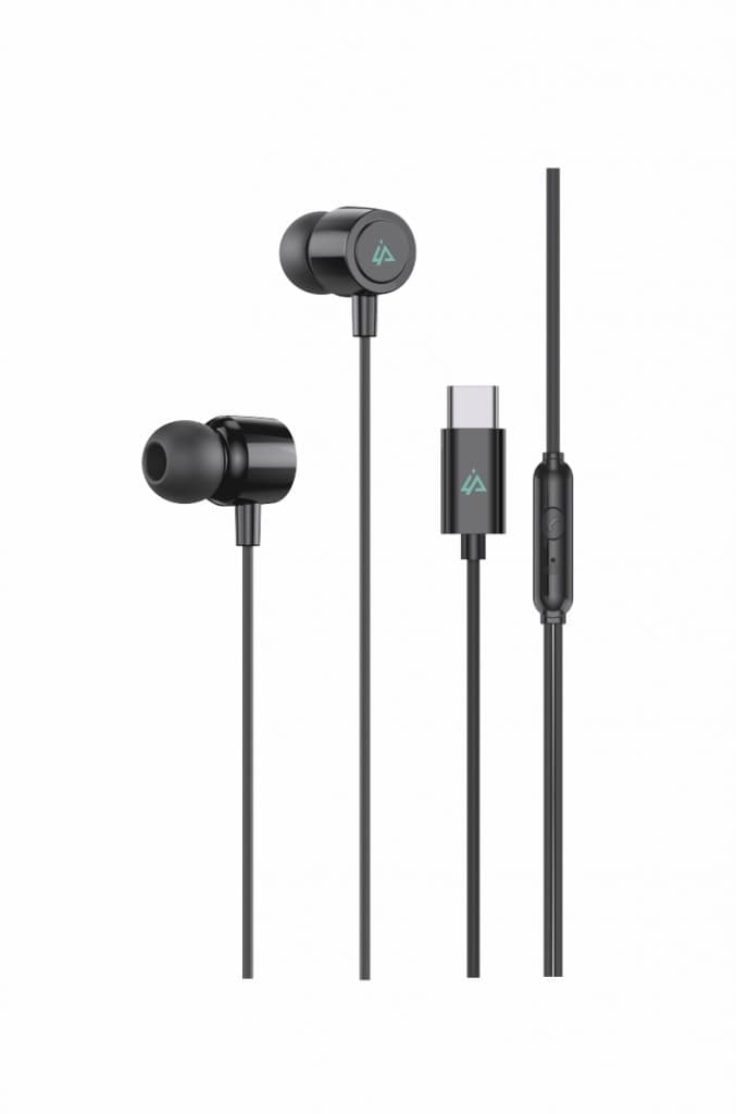 Drátová sluchátka iPeax USB-C černá - náhled 3
