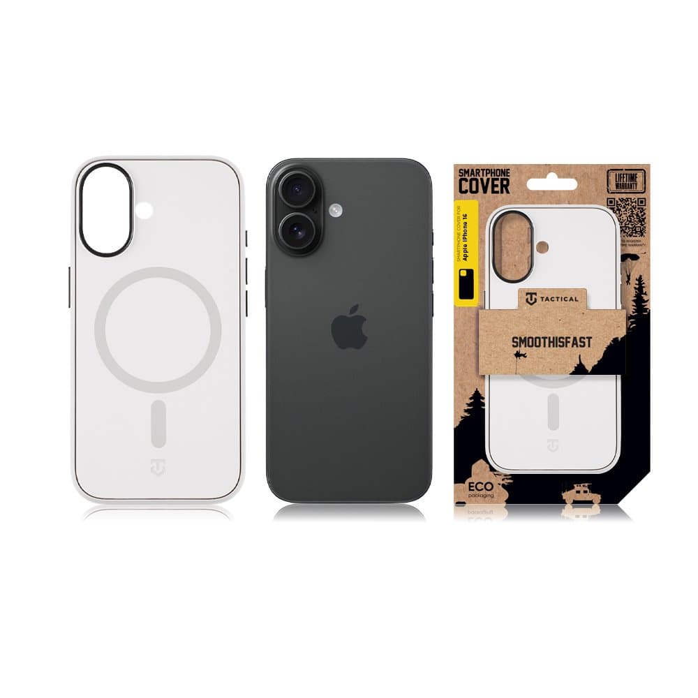 Zadní kryt Tactical MagForce SmoothIsFast pro Apple iPhone 16 Chalk - náhled 3
