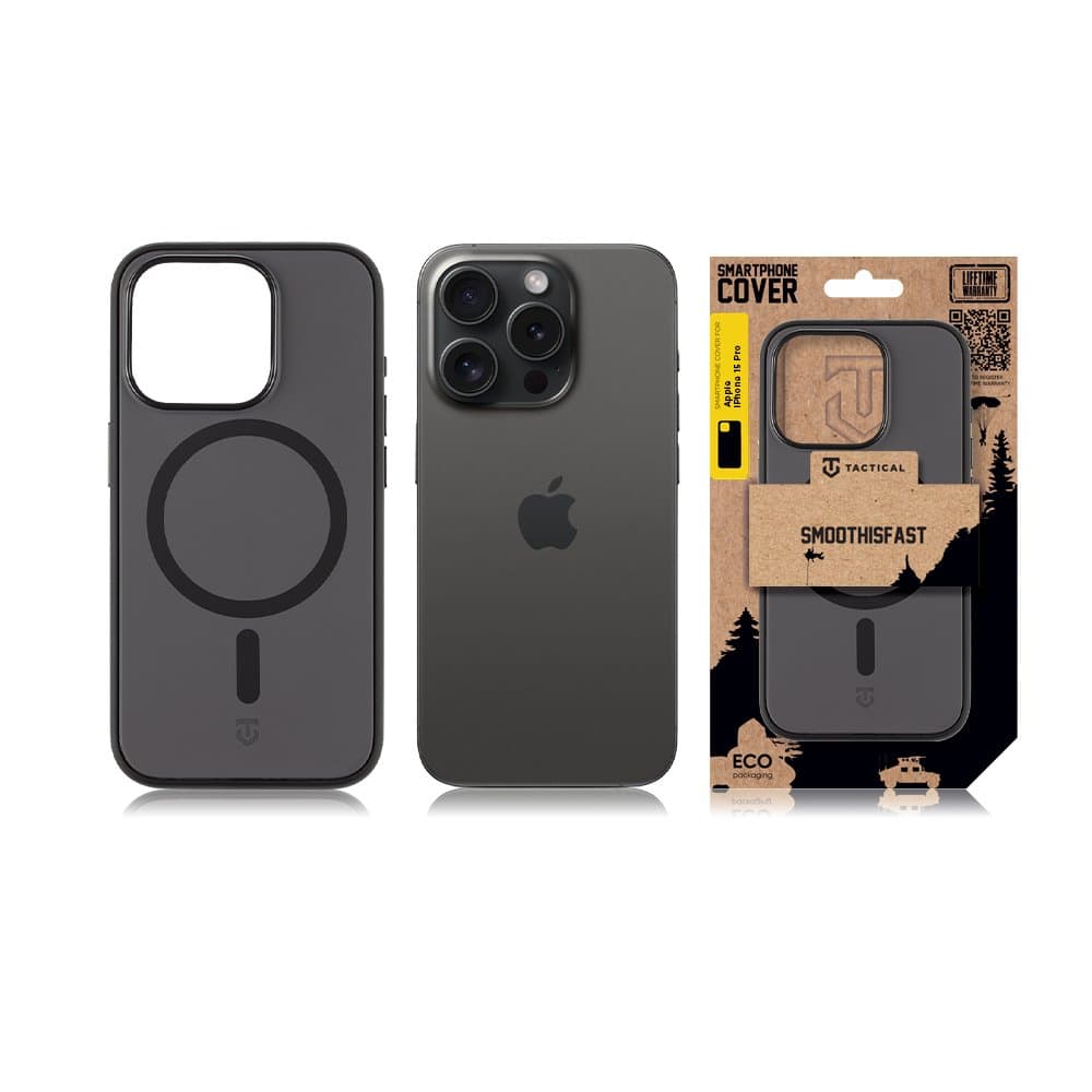 Zadní kryt Tactical MagForce SmoothIsFast pro Apple iPhone 15 Pro Asphalt - náhled 3