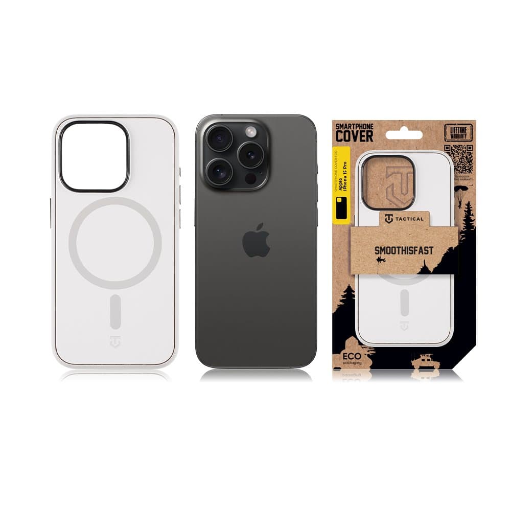 Zadní kryt Tactical MagForce SmoothIsFast pro Apple iPhone 15 Pro Chalk - náhled 3