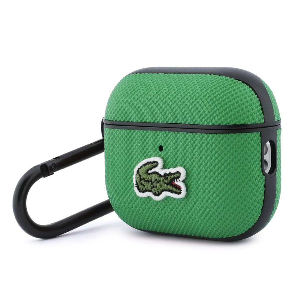 Pouzdro Lacoste Petit Pique Croc Logo Patch pro AirPods Pro 3 Green - náhled 3