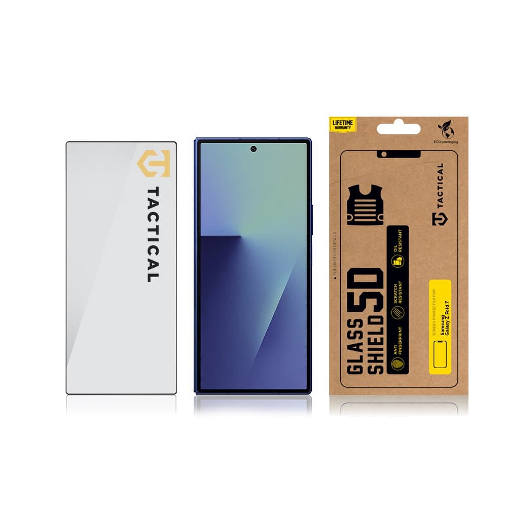 Tvrzené sklo Tactical Glass Shield 5D (Vnější) pro Samsung Galaxy Z Fold 7 Black - náhled 3