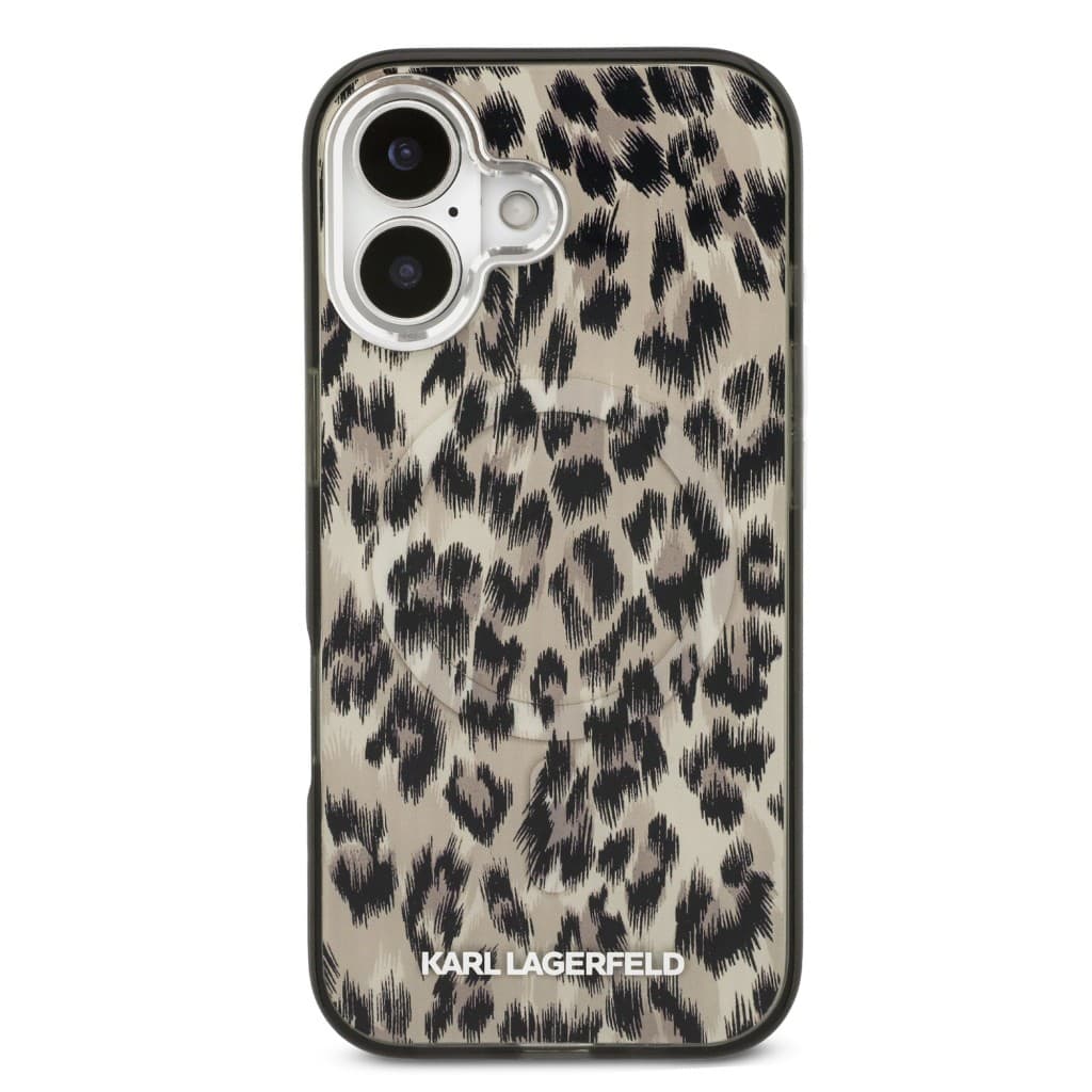 Zadní kryt Karl Lagerfeld IML Leopard MagSafe pro iPhone 17 Brown - náhled 3