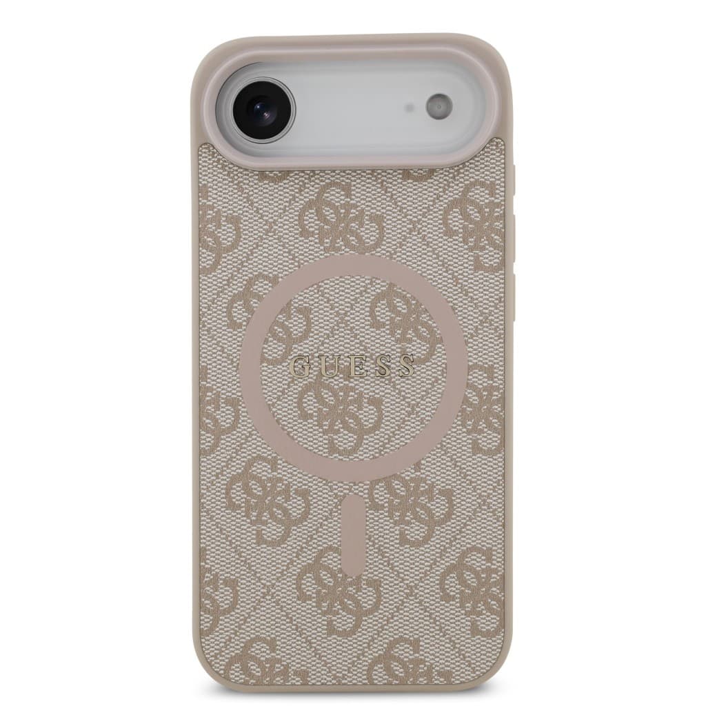 Zadní kryt Guess PU Leather 4G Colored Ring MagSafe pro iPhone Air Pink - náhled 3