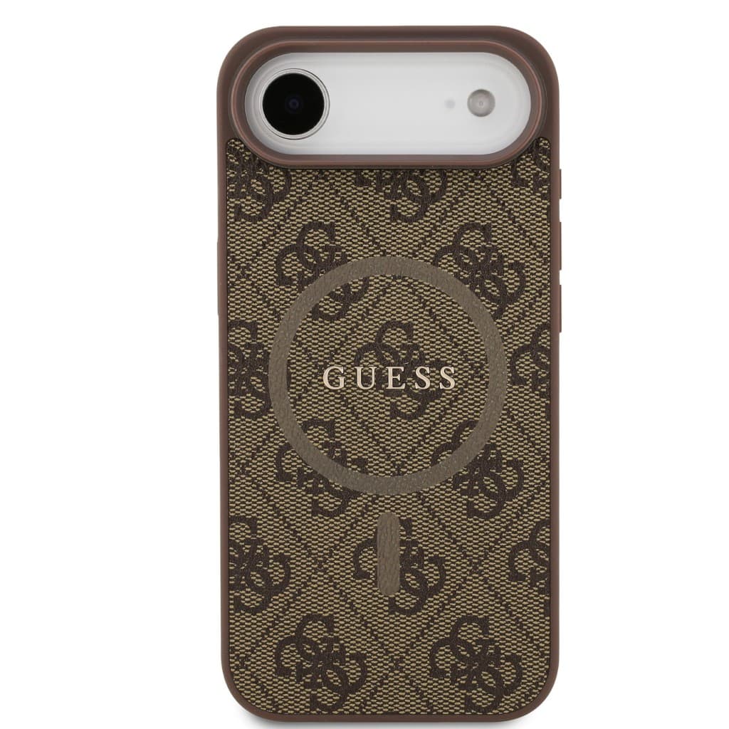 Zadní kryt Guess PU Leather 4G Colored Ring MagSafe pro iPhone Air Brown - náhled 3