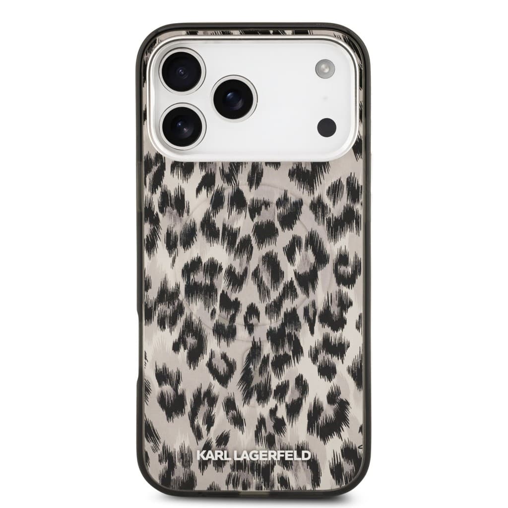 Zadní kryt Karl Lagerfeld IML Leopard MagSafe pro iPhone 17 Pro Max Brown - náhled 3