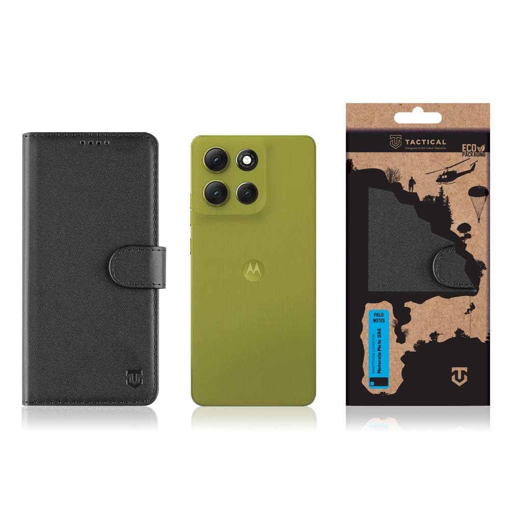 Knížkové pouzdro Tactical Field Notes pro Motorola Moto G86 Black - náhled 3