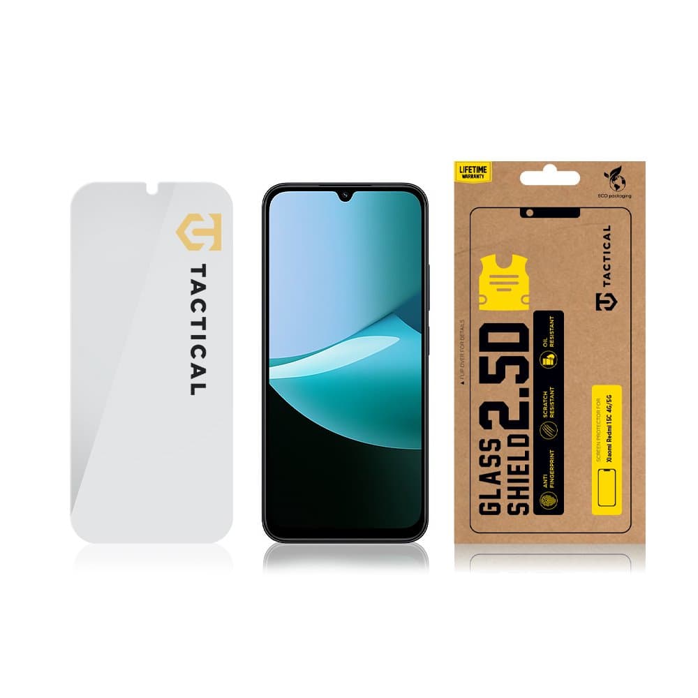 Tvrzené sklo Tactical Glass Shield 2.5D pro Xiaomi Redmi 15C 4G/5G Clear - náhled 3