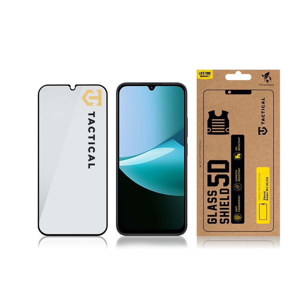 Tvrzené sklo Tactical Glass Shield 5D pro Xiaomi Redmi 15C 4G/5G Black - náhled 3
