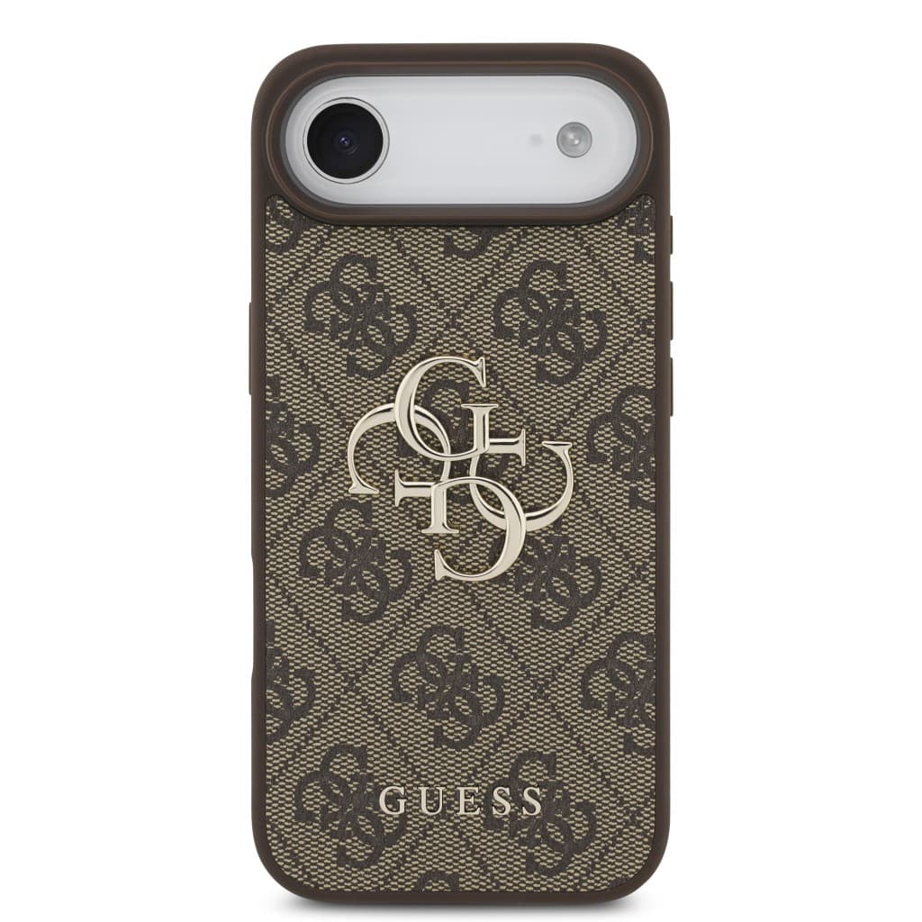 Zadní kryt Guess PU 4G Metal Logo pro iPhone Air Brown - náhled 3
