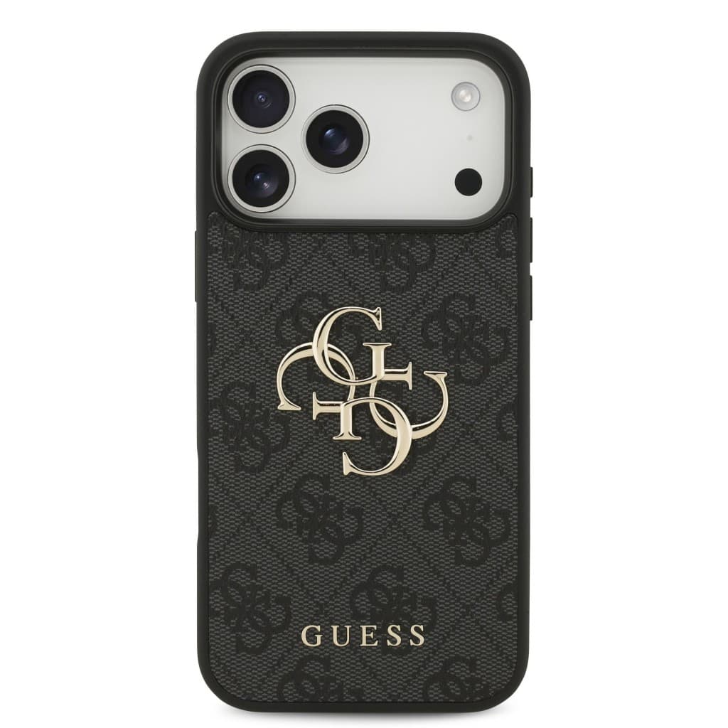 Zadní kryt Guess PU 4G Metal Logo pro iPhone 17 Pro Max Grey - náhled 3