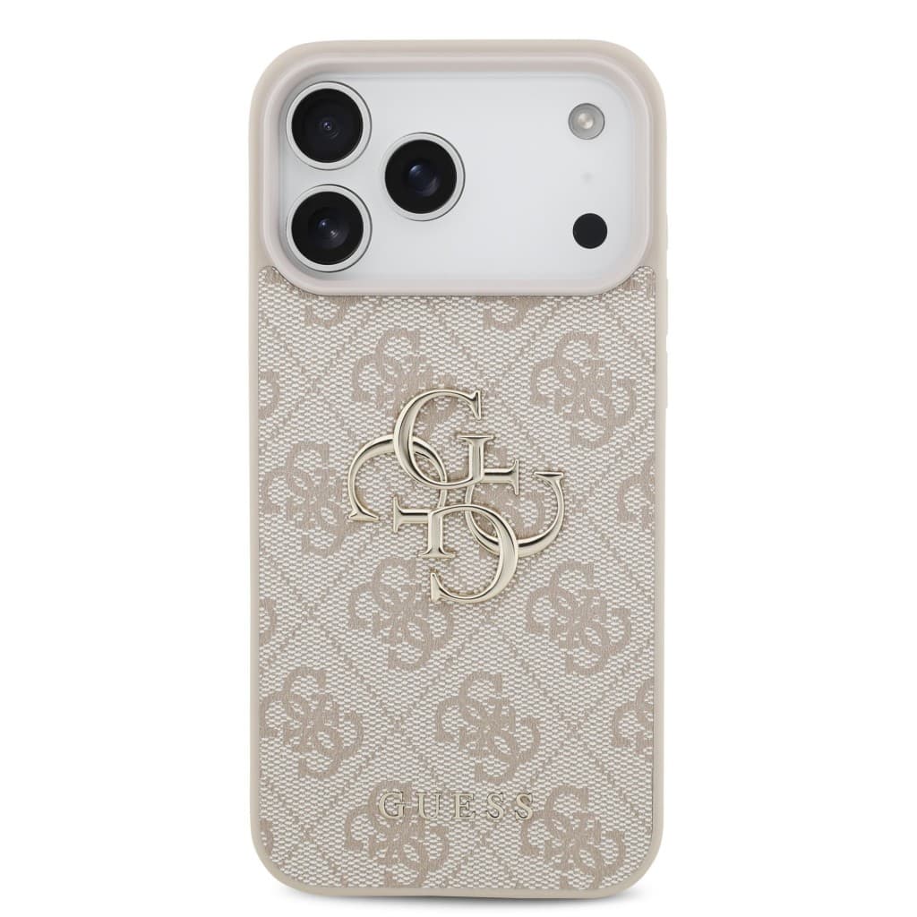 Zadní kryt Guess PU 4G Metal Logo pro iPhone 17 Pro Max Pink - náhled 3