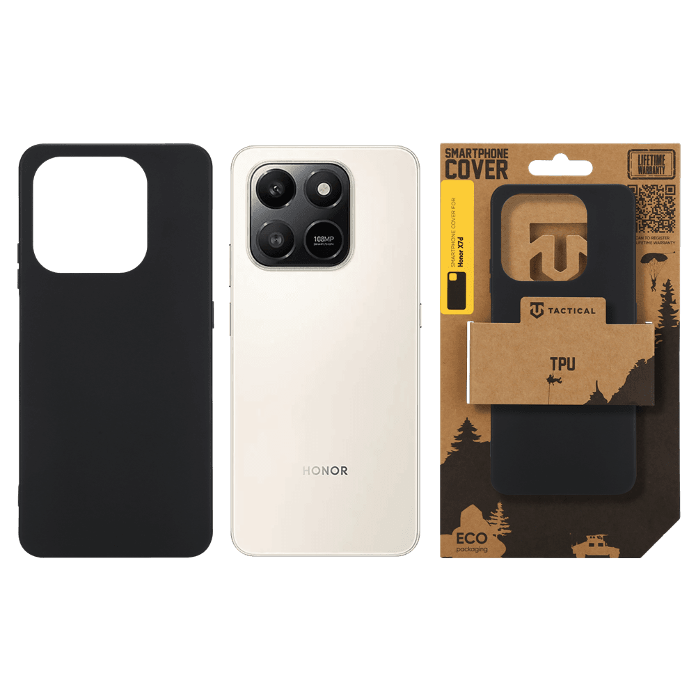 Zadní kryt Tactical TPU pro Honor X7d Black - náhled 3