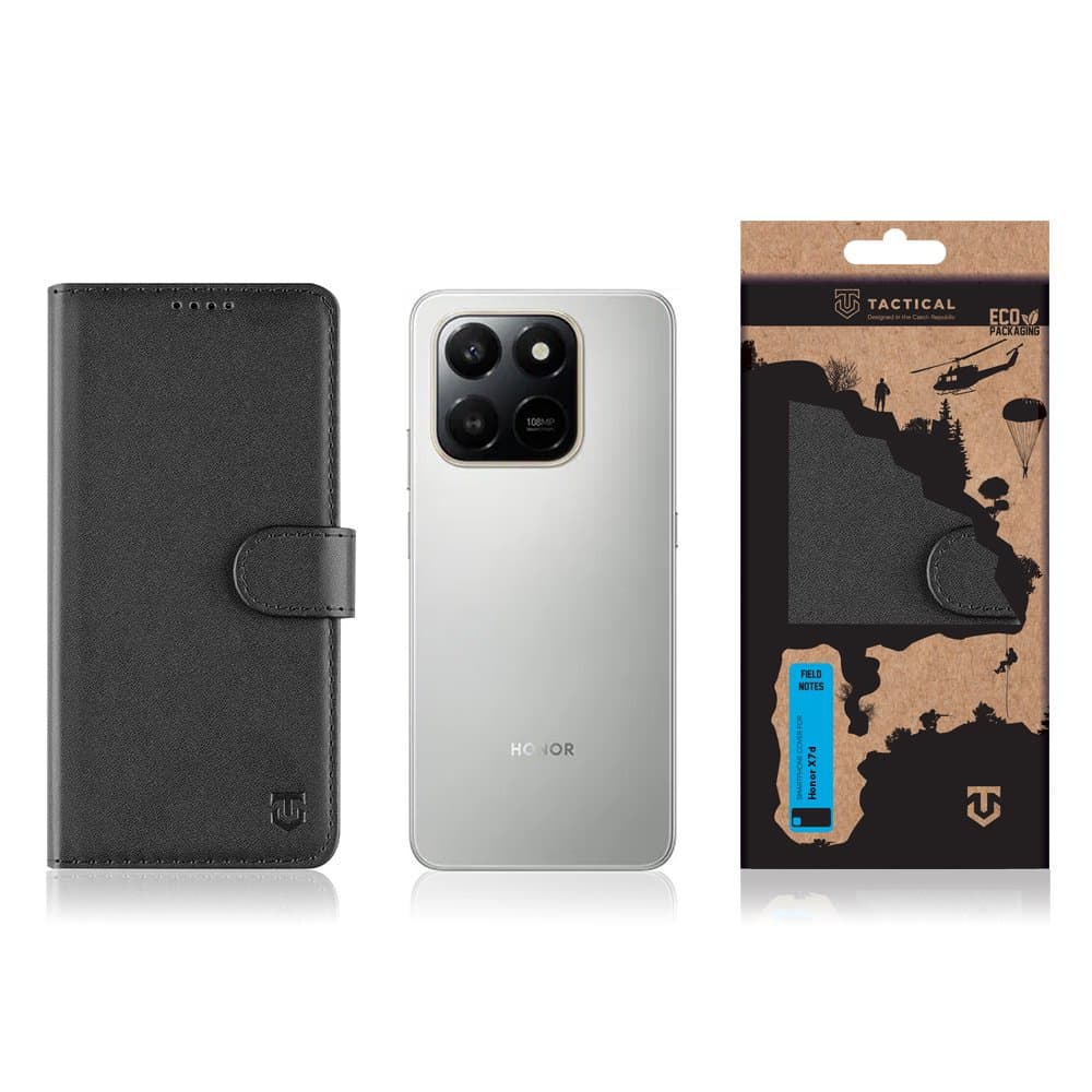 Knížkové pouzdro Tactical Field Notes pro Honor X7d Black - náhled 3