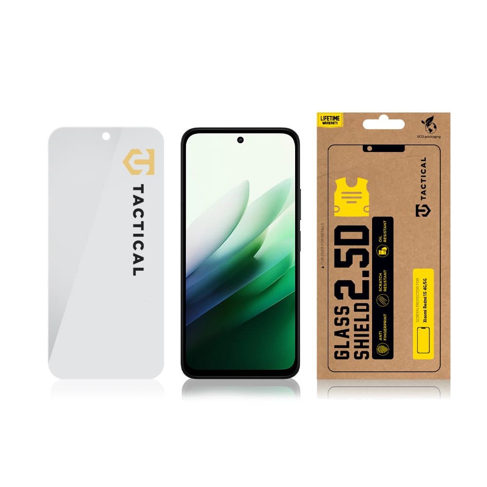 Tvrzené sklo Tactical Glass Shield 2.5D pro Xiaomi Redmi 15 4G/5G Clear - náhled 3