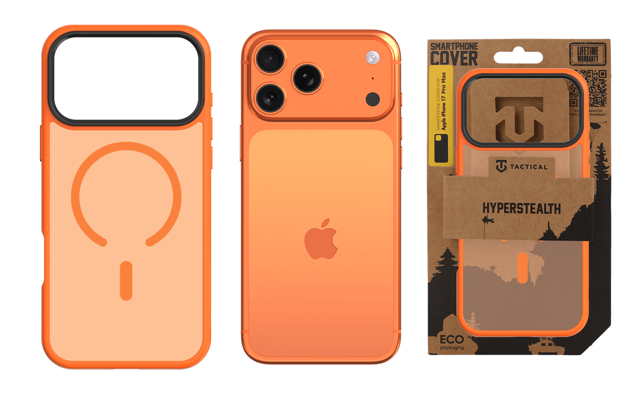 Zadní kryt Tactical MagForce Hyperstealth pro iPhone 17 Pro Max Agent Orange - náhled 3