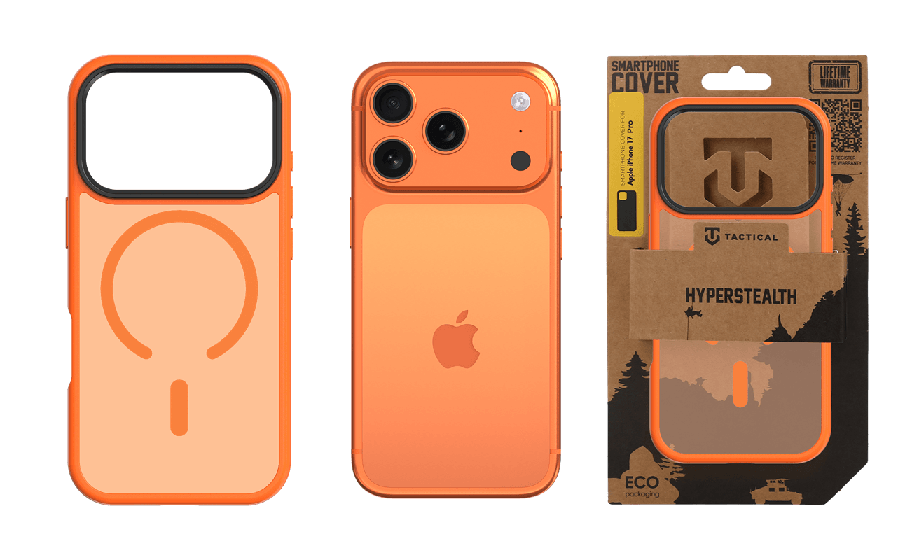 Zadní kryt Tactical MagForce Hyperstealth pro iPhone 17 Pro Agent Orange - náhled 3