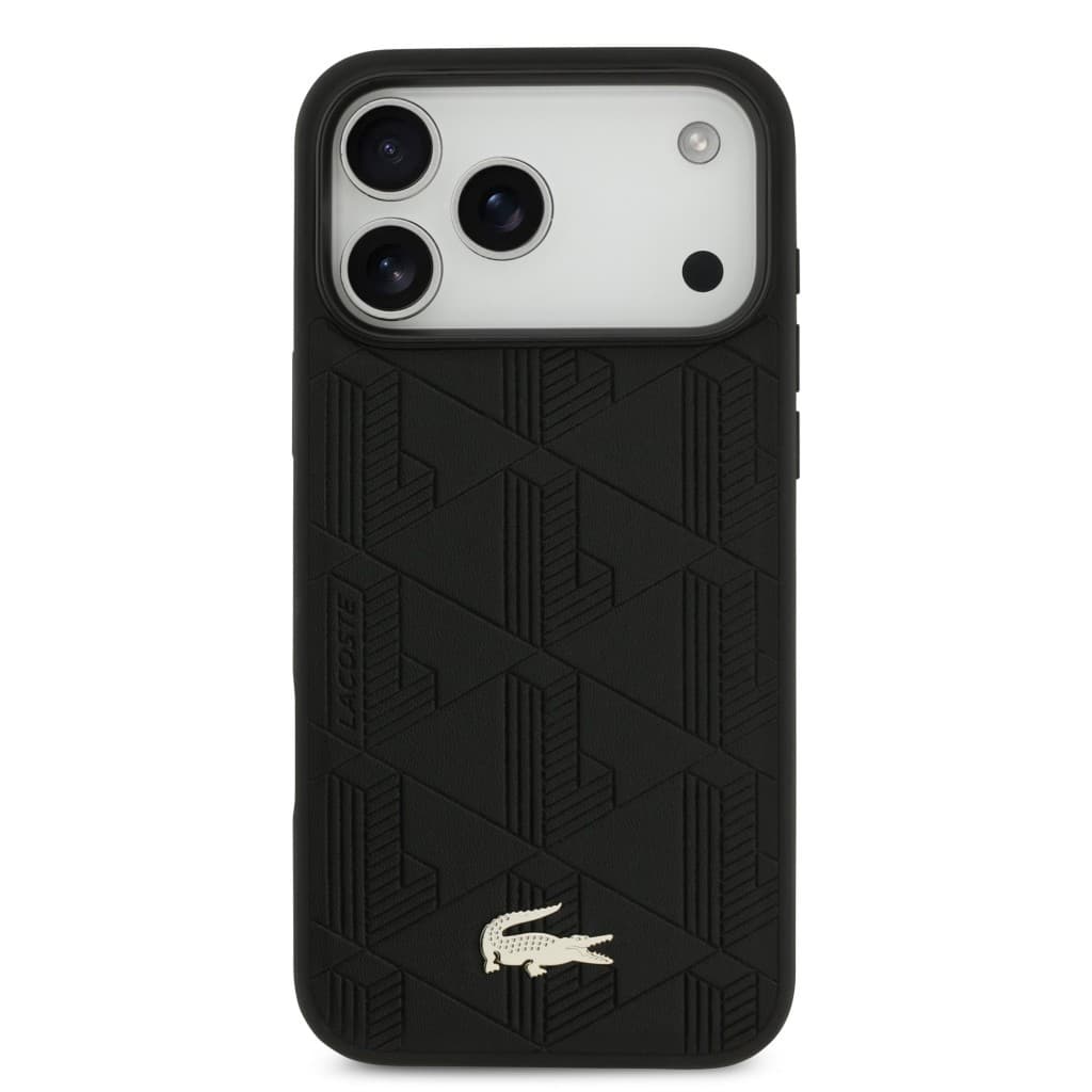 Zadní kryt Lacoste PU Nomogramme Gold Logo MagSafe pro iPhone 17 Pro Max Black - náhled 3