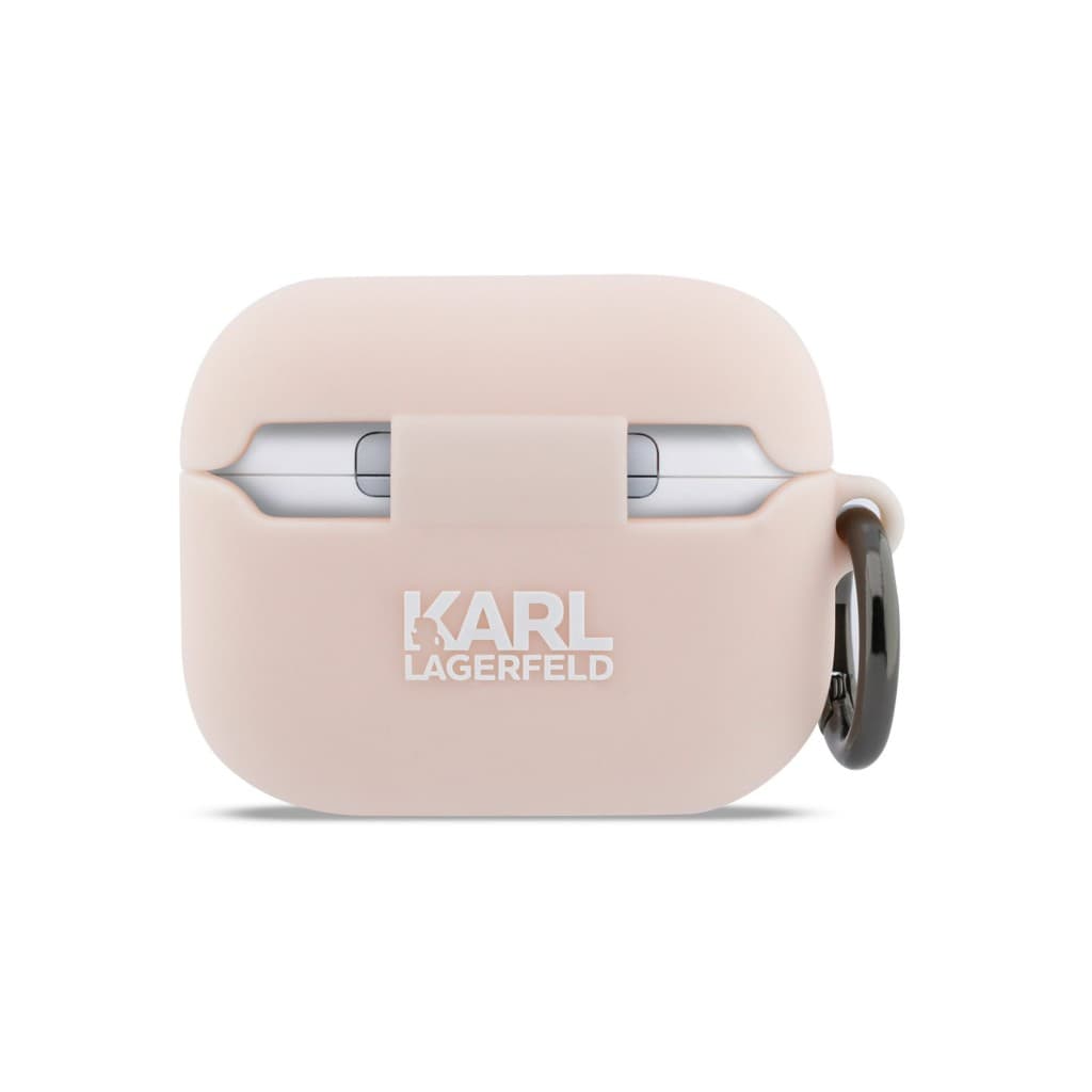 Silikonové pouzdro Karl Lagerfeld 3D Logo NFT Choupette Head pro AirPods Pro 3 Pink - náhled 3