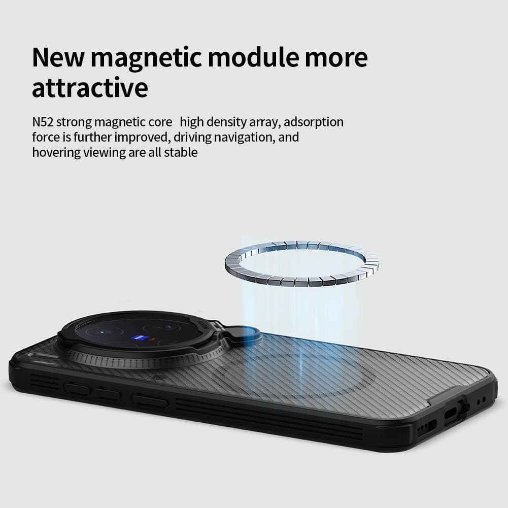 Zadní kryt Nillkin CamShield Prop Magnetic pro Vivo X300 Transparent Black - náhled 3