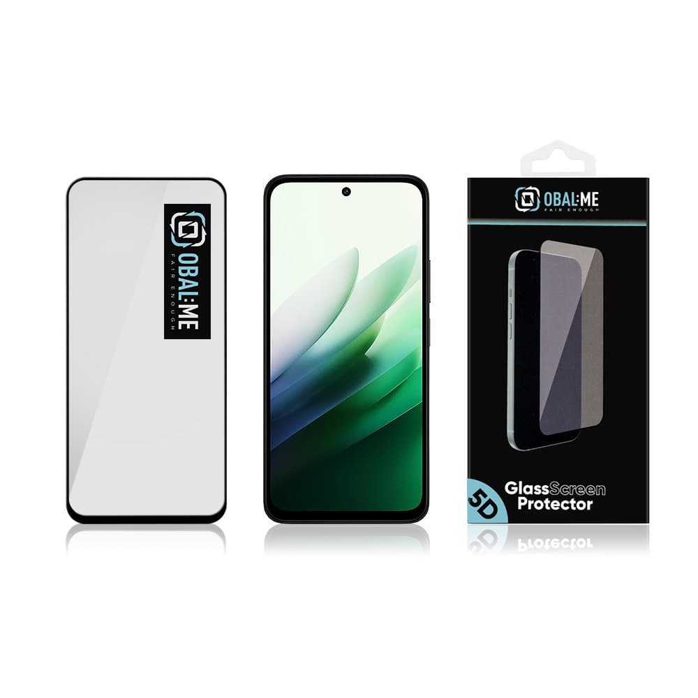 Tvrzené sklo OBAL:ME 5D pro Xiaomi Redmi 15 4G/5G Black - náhled 3