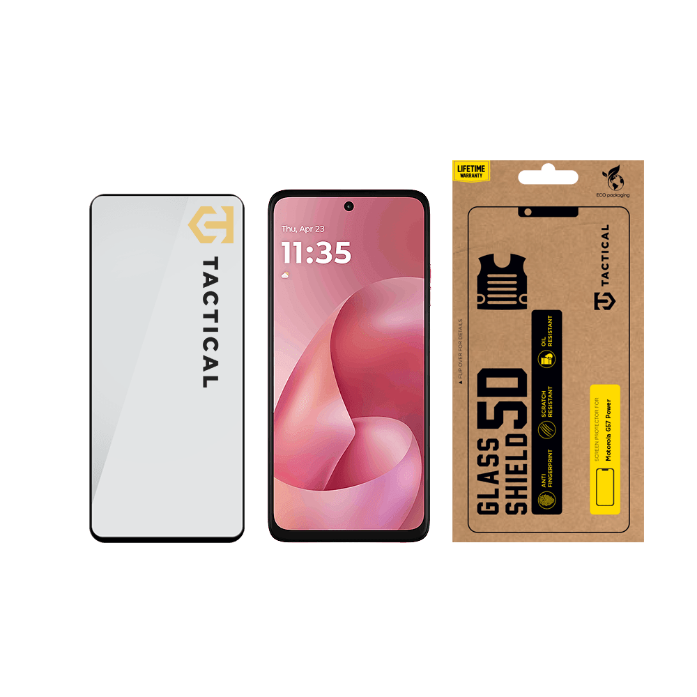 Tvrzené sklo Tactical Glass Shield 5D pro Motorola Moto G57 Power Black - náhled 3