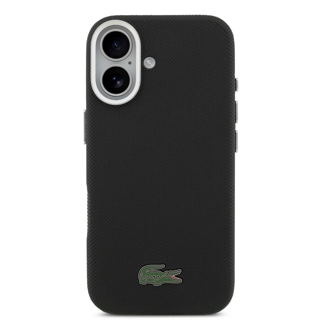Zadní kryt Lacoste Iconic Petit Pique Metal Logo MagSafe pro iPhone 17 Black - náhled 3